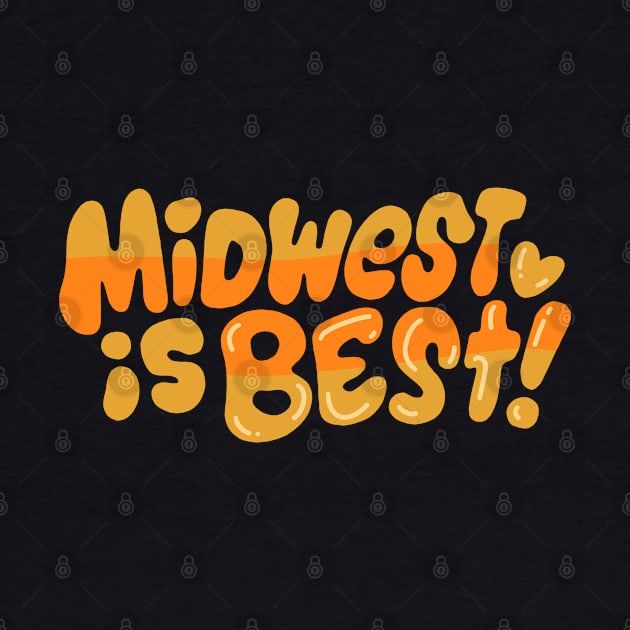 Midwest is Best! (yellow!) by Jillian Kaye Art